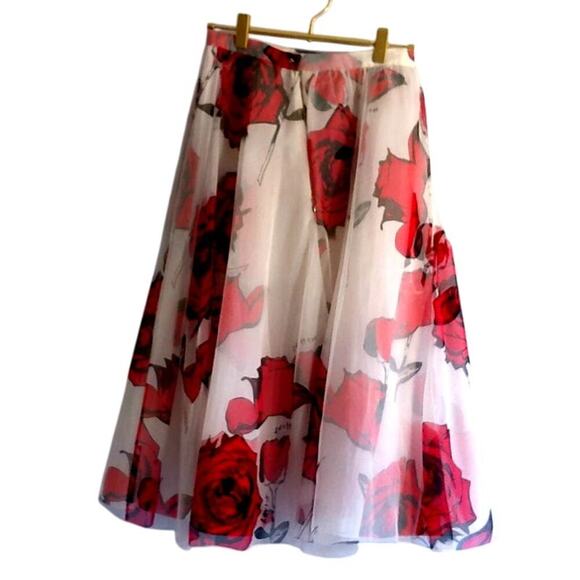 Louis Vuitton S/S 2001 Stephen Sprouse Rose Skirt - Picture 2 of 7